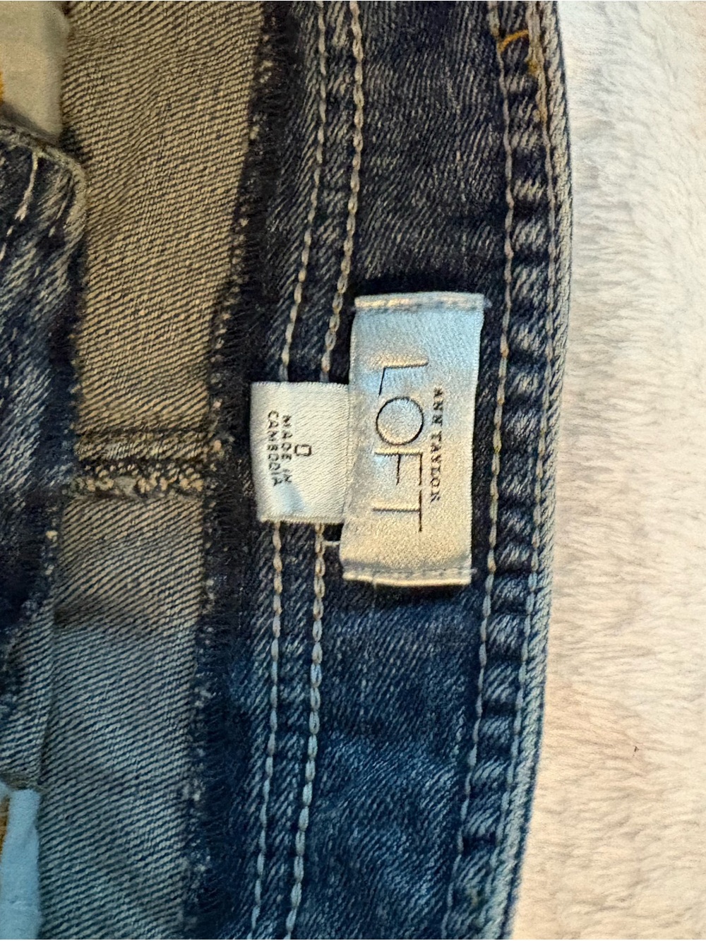 Denim Ruffle Mini Skirt - Blue - Picture 3 of 5